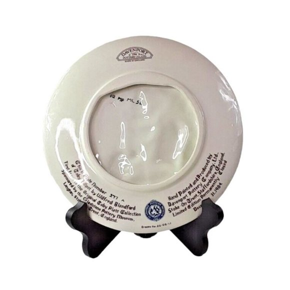 Davenport Pottery Gladstone Original Toby Fillpot Plate #277 Wilford Blandford - Picture 2 of 5